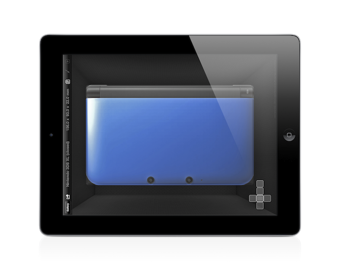 nintendo 3ds xl relative to iPad